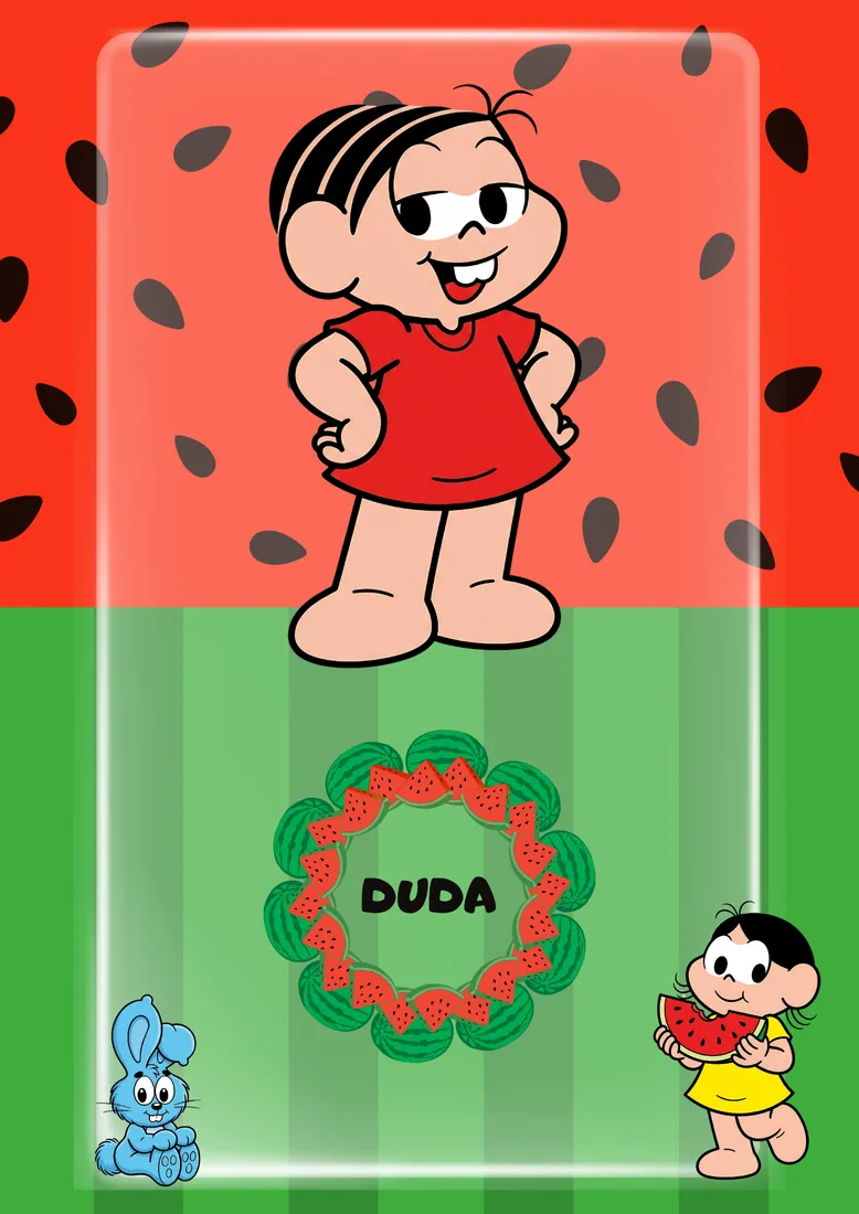 Exemplo de capa de caderno com ilustração delicada