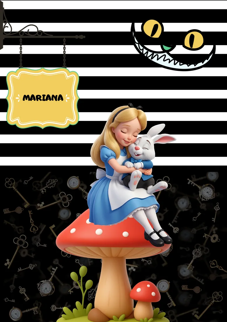 Exemplo de arte A4 pronta para personalização no Canva